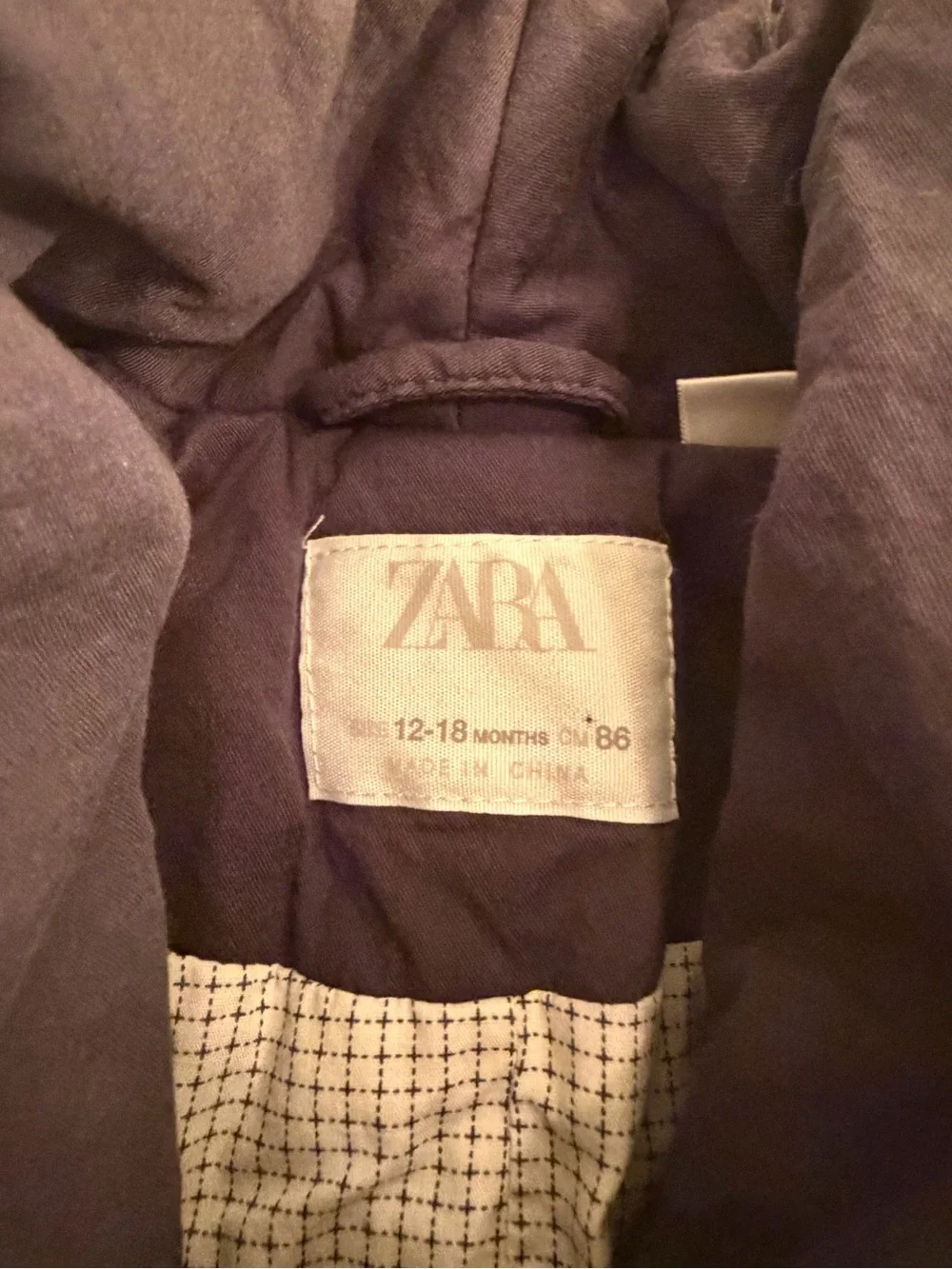 ZARA Baby Essentials Padded Blazer Jacket Navy 12-18M Size 86